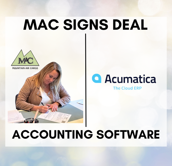Mountain Air Cargo’s Accounting Team signs deal with software company Acumatica